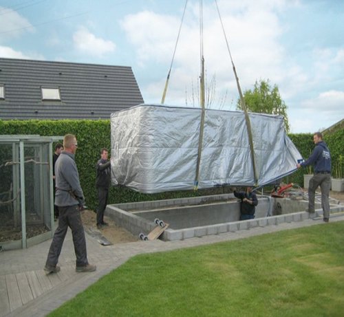 swim spa installation