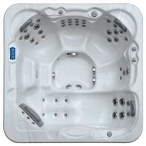 heritage tribute hot tub from above