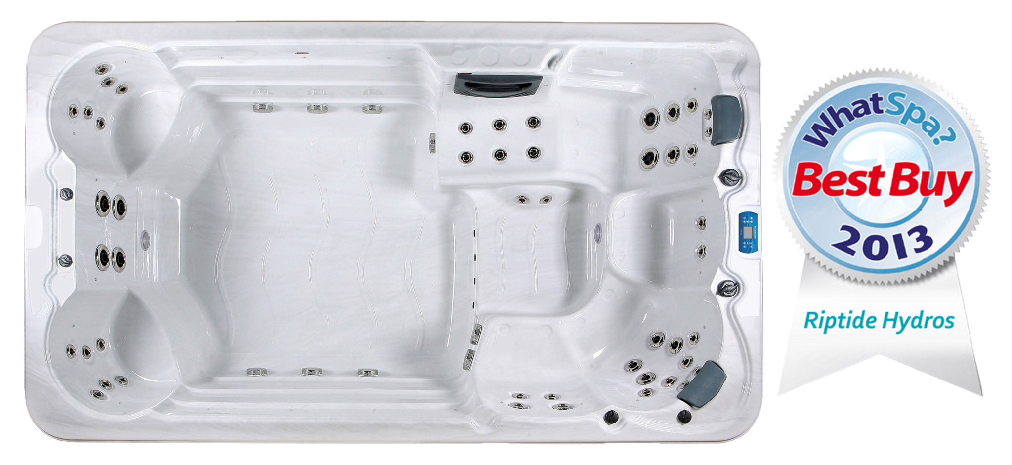 hydros swim spa from above